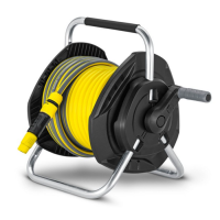 Настенная катушка для шланга HR 4.525, шланг 1/2, с пистолетом распылителем