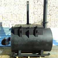 Крематор КД-300 серия Стандарт (с колосниками, прямоугольной крышкой и баком для дизельного топлива, (Агроальянс)