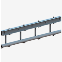 Трубчатый подвесной путь с кронштейнами