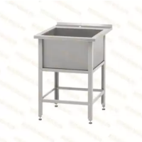 Ванна моечная «Norma Zn» ВМСн-530 с бортом, односекционная