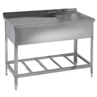 Ванна моечная ТММ МС-Н 2/1500/600 (с рабочей поверхностью)