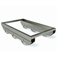 Тележка нержавеющая для ящиков 600х400