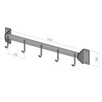 Вешало для голов настенное нержавеющее КР-ФСГ-Н