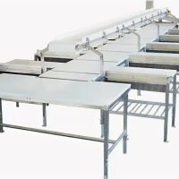 Конвейерный обвалочный стол на 8 мест
