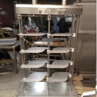 Пресс пневматический на 10 форм ППВ- 2/10 вертикальный для форм до D350мм