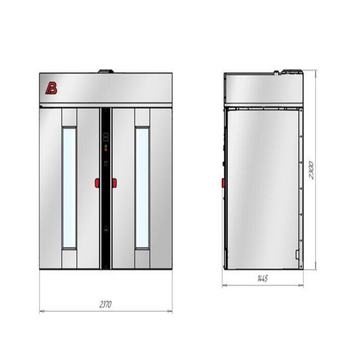 Шкаф расстойный электрический Бриз-222