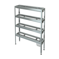 Стеллаж для тарелок Марихолодмаш С-4Т-0,3/1,2/1,6, 1200х300х1600