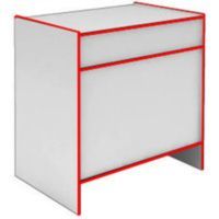 Прилавок глухой S6090P STEP (кромка красная)