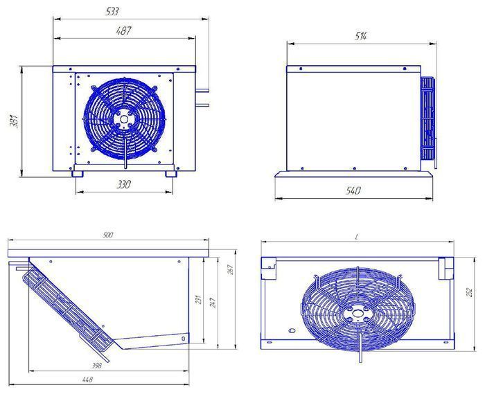 Сплит-система среднетемпературная Intercold МСМ 110