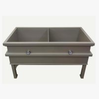 Ванна охлаждения тушек птицы сдвоенная с барбатированием 