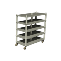 Стеллаж для обсушки и созревания сыра (5 полок, полипропилен)