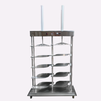 Пресс пневматический на 8 форм ППВ- 2/8 вертикальный для форм до D350мм