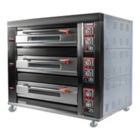 Печь хлебопекарная Miratek BK-39G + каменный под (3 яруса) + пароувлажнение