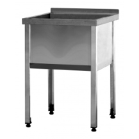 Ванна моечная ВМБЦ 13/60 (сварная, односекционная, с бортом, 650х700х860)