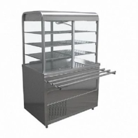 Стол охлаждаемый с витриной Лира-Профи Эко СОЭП-В/ЛПЭ (1120х705(1030)х1700(1720) мм, подсветка, 6 полок, 220В