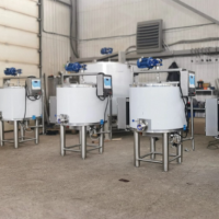 Молочная емкость с рубашкой охлаждения 150 л