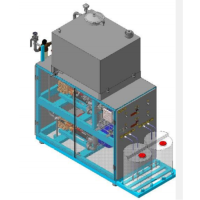 Установка для мойки автомолцистерн серии «CIP-модуль ЛМ6- АВД» исп.1/1 (одноканальная с одной моющей головкой)