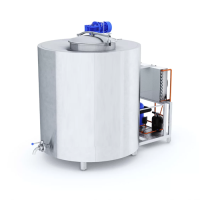 Танк-охладитель молока закрытый вертикальный 1500 л. (Агроальянс)