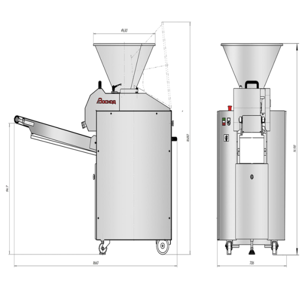 Промышленный мелкоштучный тестоделитель «Восход-ТД-7»