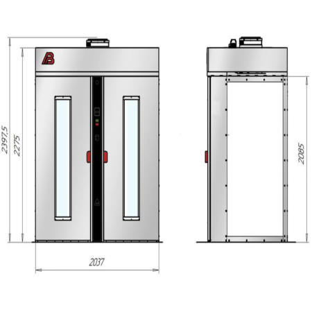 Шкаф расстойный электрический Бриз-422