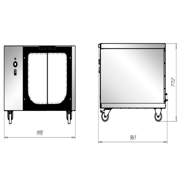 Шкаф расстойный электрический «Бриз» 1.5