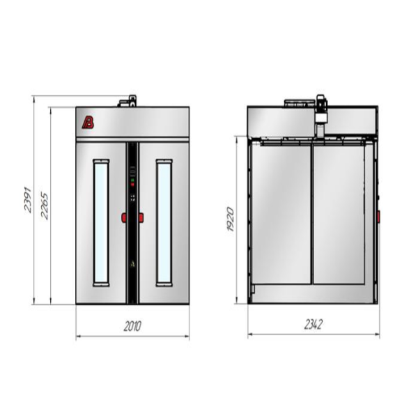 Шкаф расстойный электрический Бриз-342